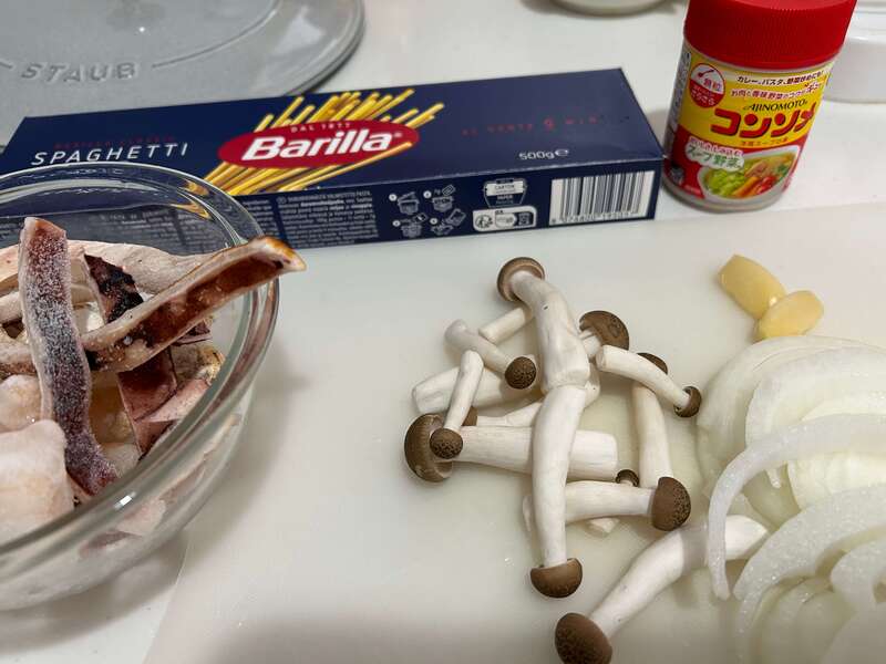 シーフードパスタ