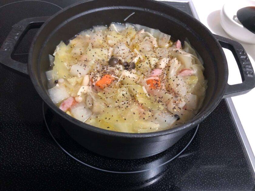ストウブ鍋で作るスープ
