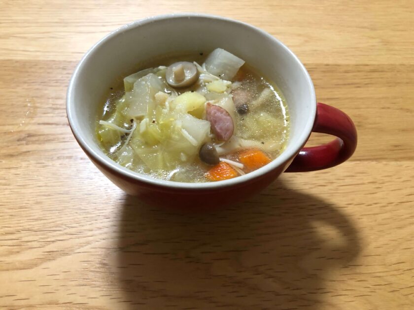 ストウブ鍋で作ったスープ