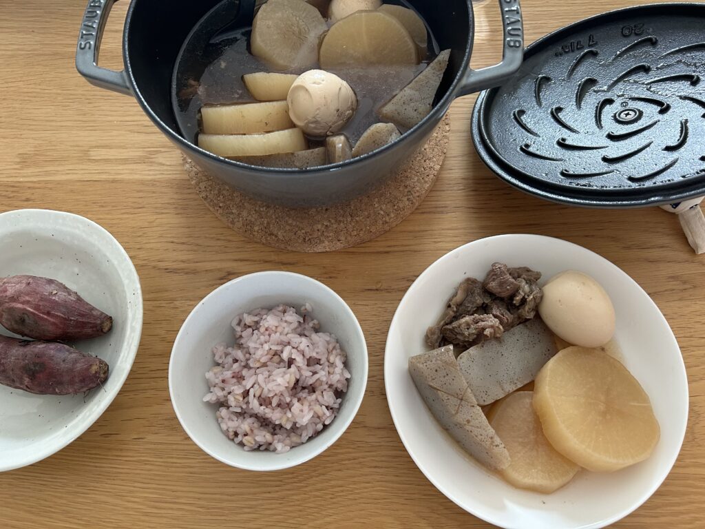 ストウブ鍋
おでん　焼き芋