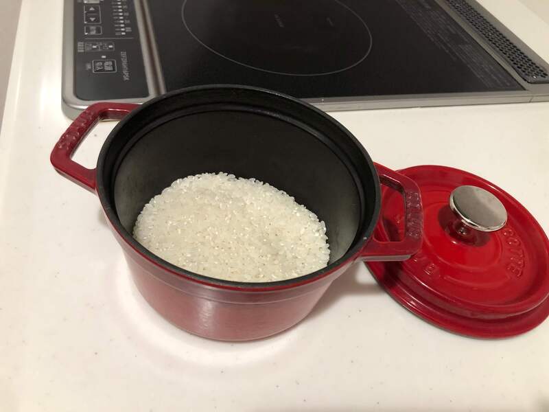 ストウブ鍋　炊飯