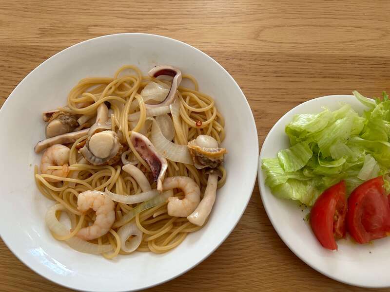 ストウブ鍋　パスタ